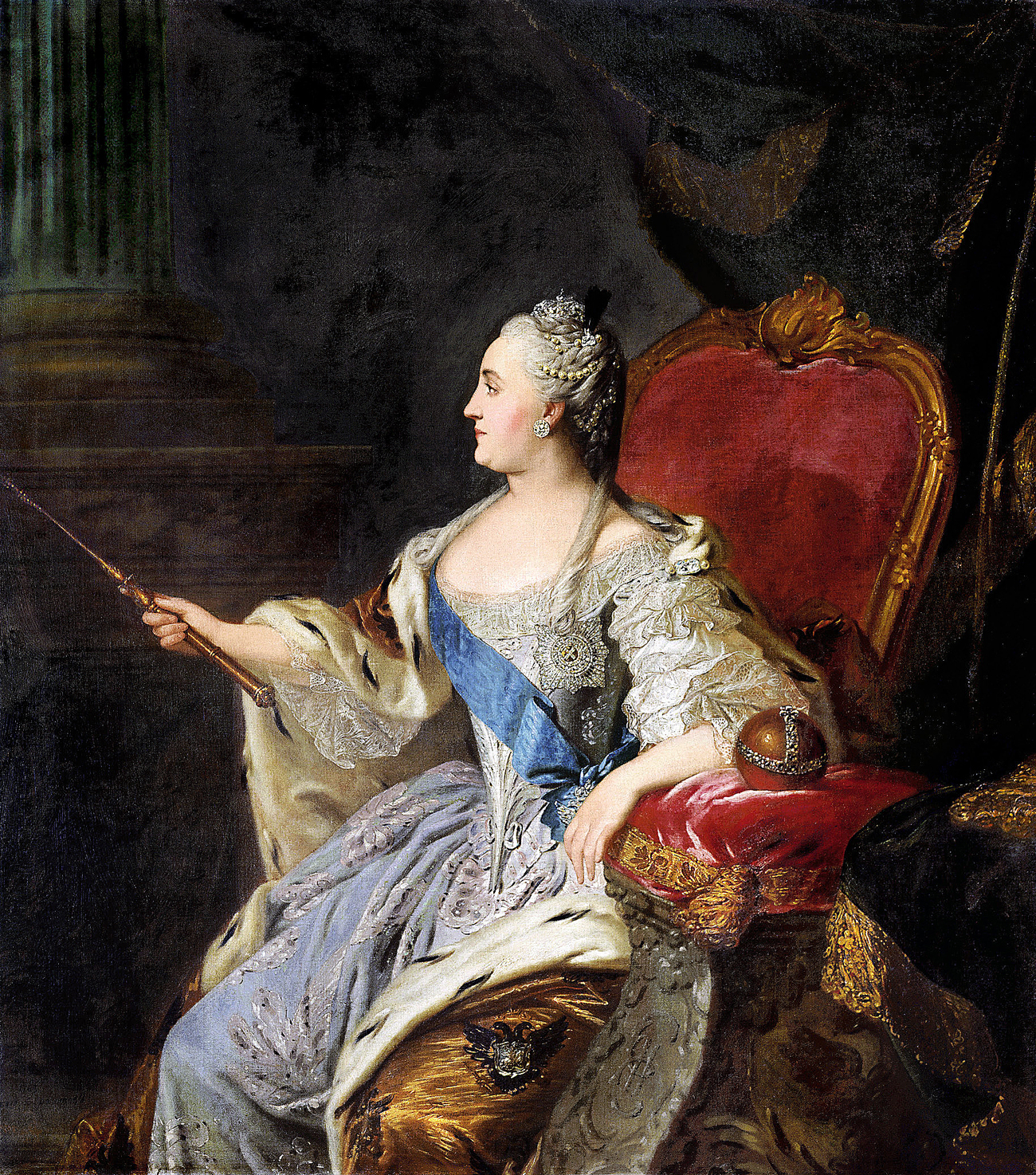 Catherine II, the most famous of the women who ruled Russia.