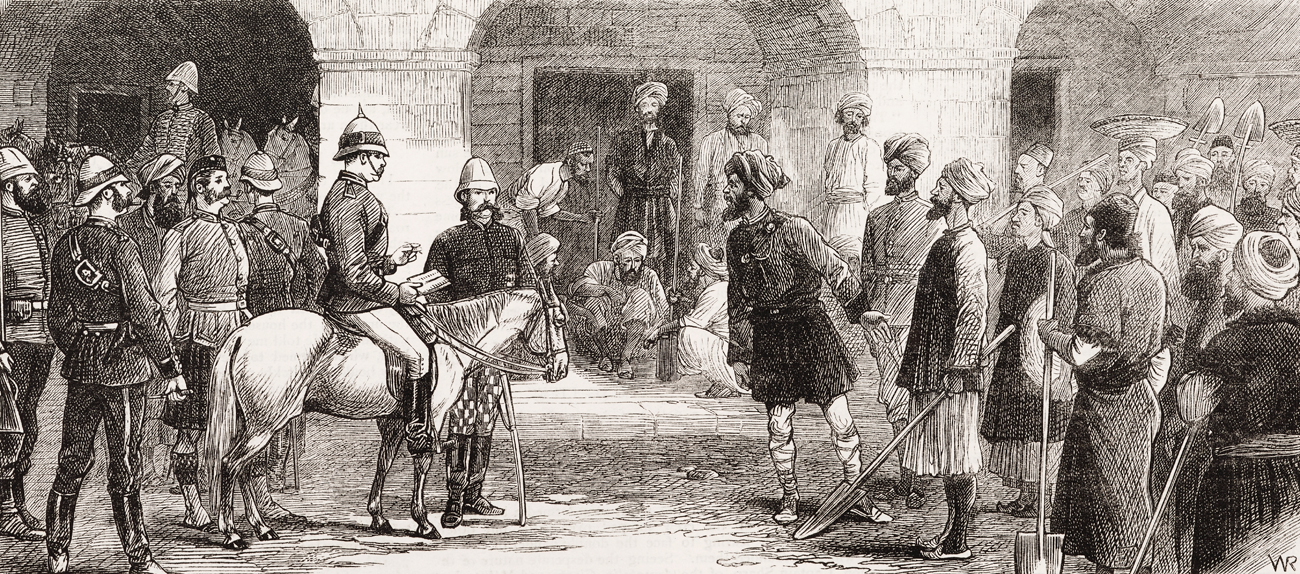 Britain and Russia jockeyed for political influence in Afghanistan in the 19th century. 