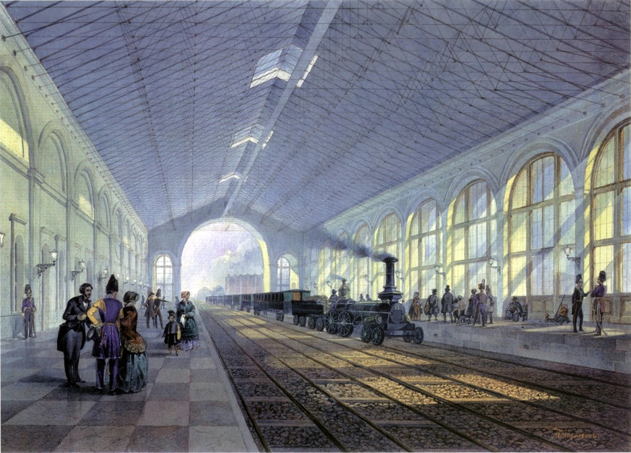 Estación en San Petersburgo. 