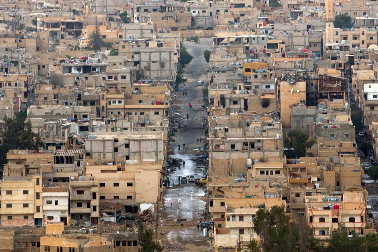 Les succès de la Russie dans la région réduits à néant ? Sur la photo : Ville de Palmyre.