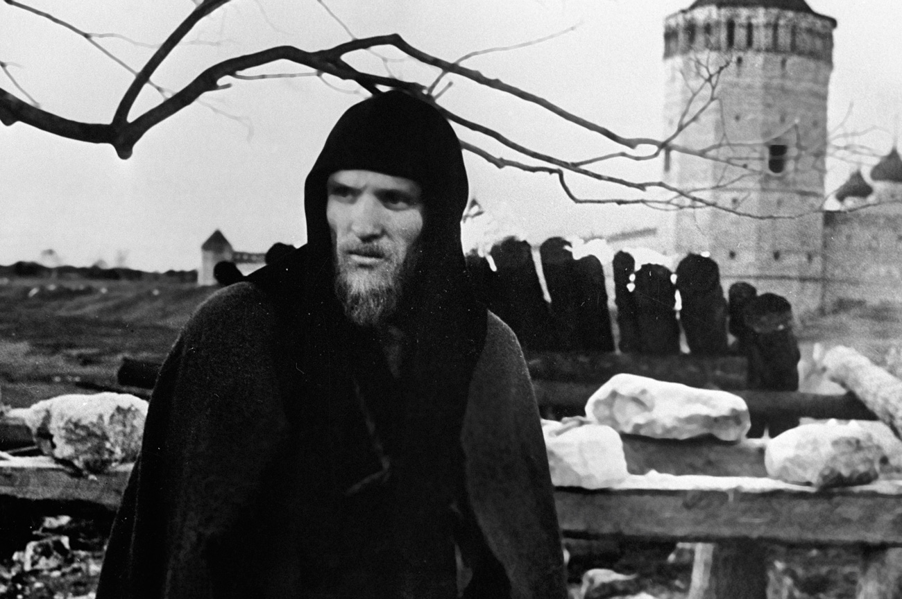 Anatoly Solonitsyn as Andrei Rublev in Andrei Tarkovsky's film.