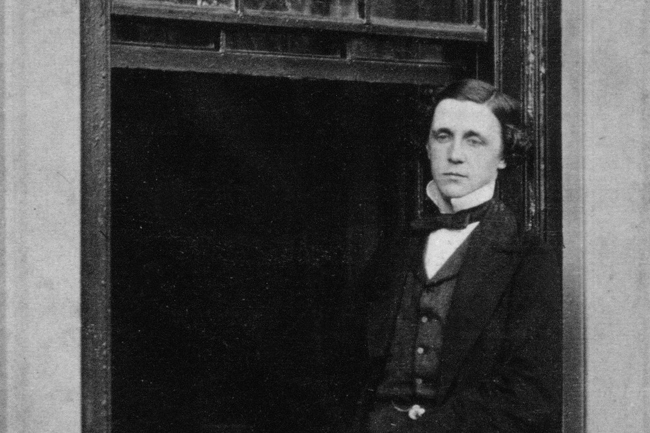 English author, mathematician, and photographer Lewis Carroll, Ca. 1857.