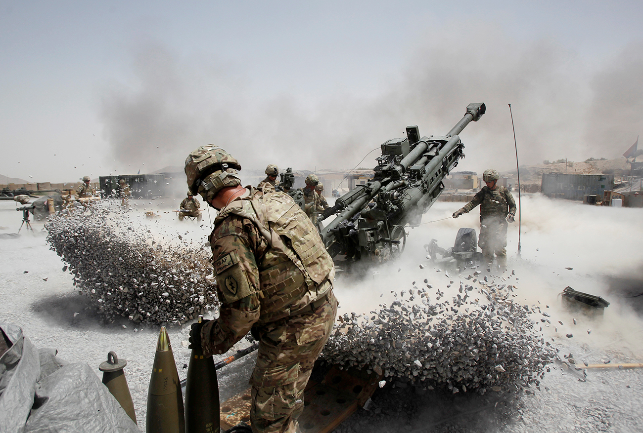 Soldados norte-americanos em missão no Afeganistão, em 2011