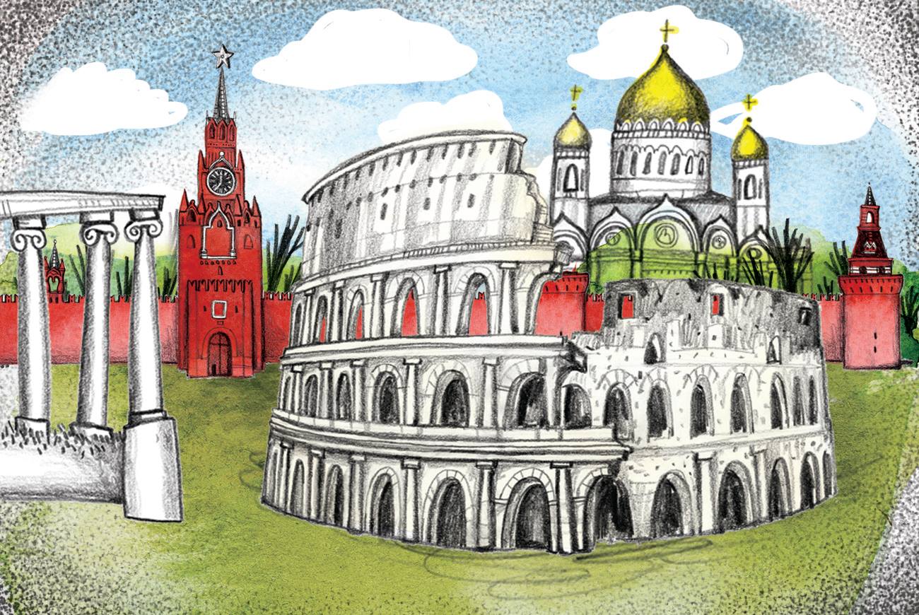 Why is Moscow compared to Ancient Rome?