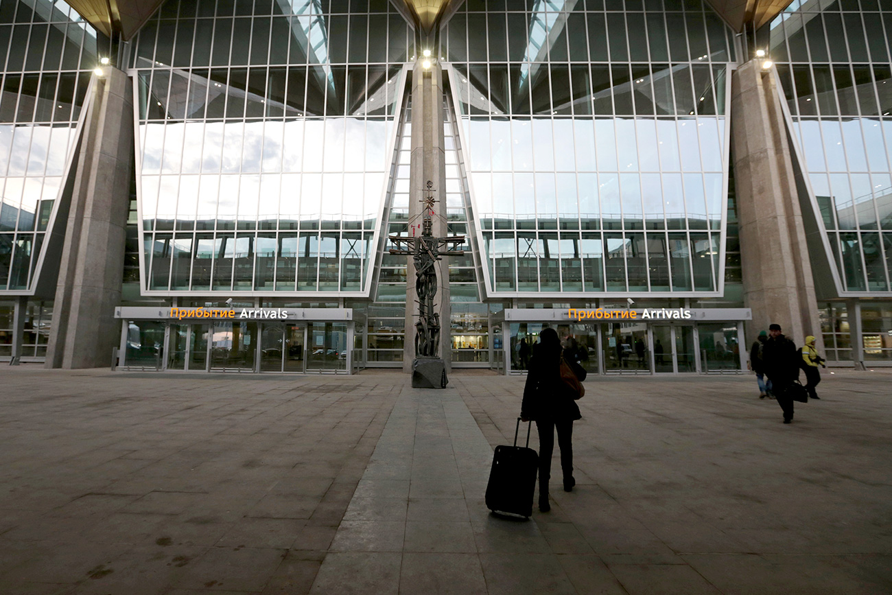 Novo terminal do aeroporto de Púlkovo, em São Petersburgo