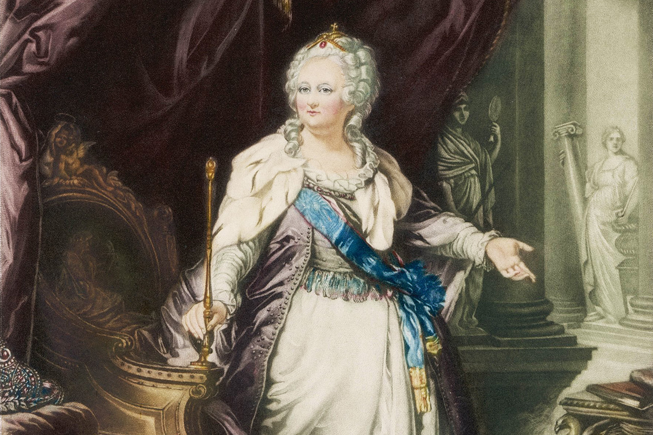 Catarina, a Grande governou o Império Russo entre 1762 e 1796