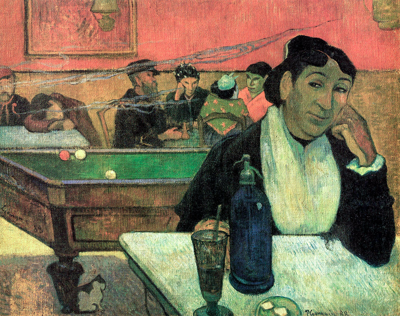 Au début des années 1900, Mikhaïl était l’heureux propriétaire de 83 toiles d’artistes russes et ouest-européens. Parmi les joyaux de sa collection figuraient des œuvres de Maurice Denis, Claude Monet, Pierre-Auguste Renoir et Vincent Van Gogh, pour n’en citer que quelques-unes. / Café de la nuit à Arles (Madame Ginoux) par Paul Gauguin