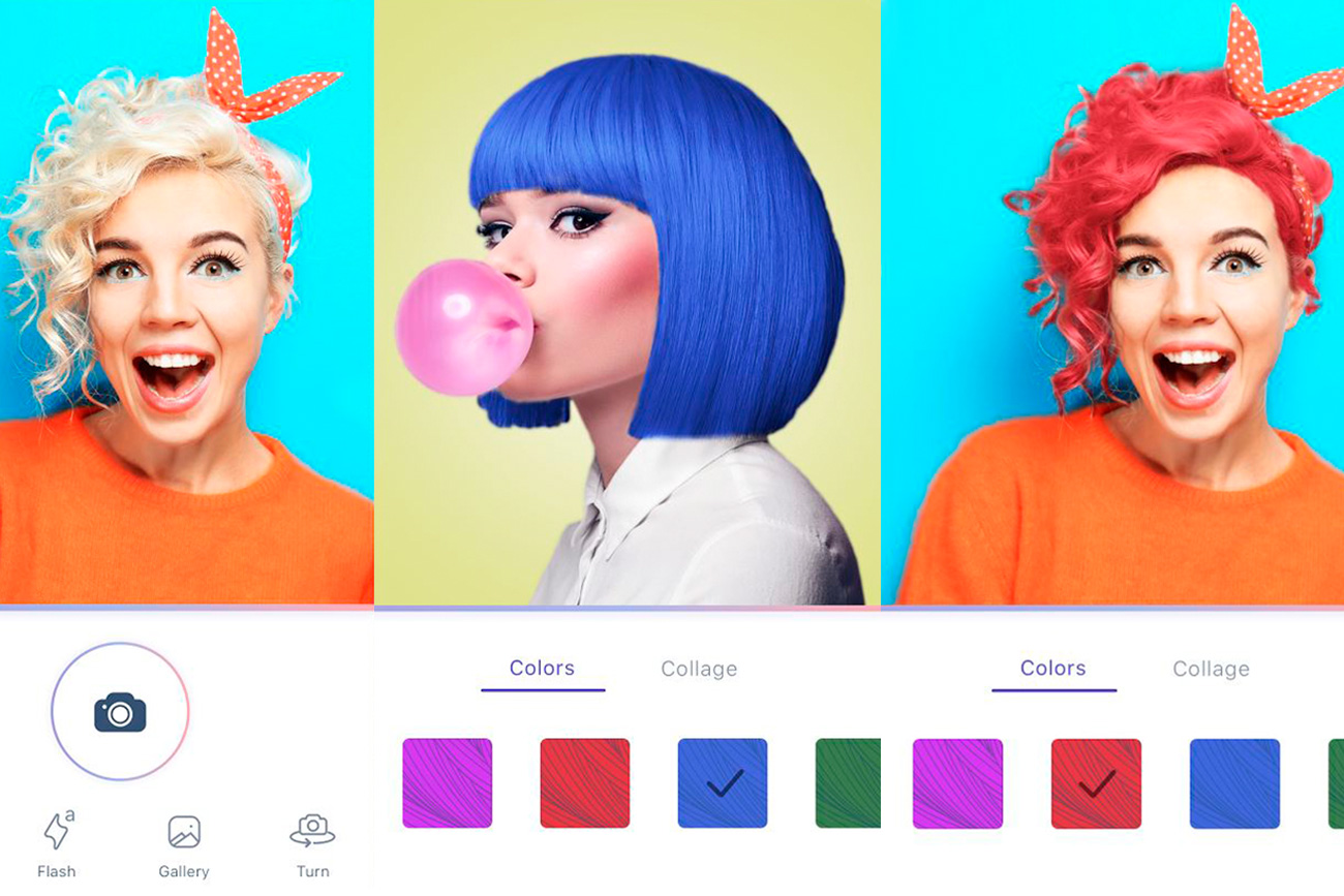 A new app “teleports” you to the craziest hair options, offering you purple, pink or gray.
