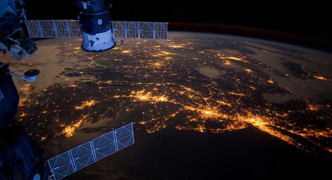 Земята от Международната космическа станция.