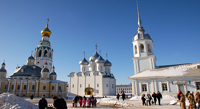 Kremelj v mestu Vologda, administrativnem središču regije.