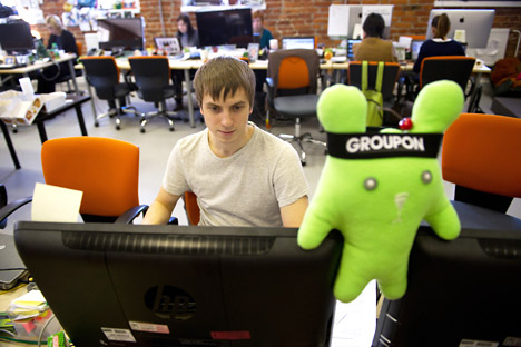 De acordo com documento chamado “A Internet na Rússia”, os investimentos em jovens empresas e startups chegaram a 500 milhões de dólares. Foto: TASS