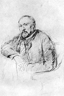 Retrato do Leskov feito pelo Repin