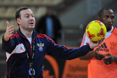 Treinador da seleção russa de futsal, Serguêi Skoróvitch. Foto: RIA Nóvosti 