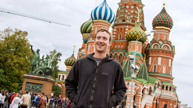 Zuckerberg na Rússia. Foto: RIA-Nóvosti