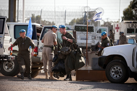 Autoridades israelenses apoiam o envio de forças de paz russas para as Colinas de Golã, substituindoas forças austríacas Foto: AP