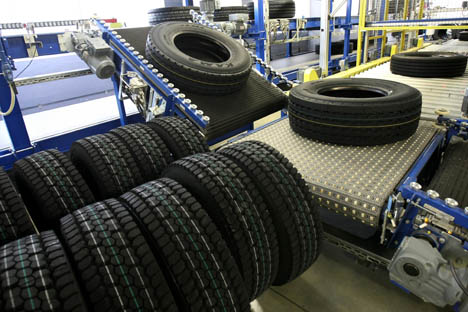 A distribuidora da Tatneft exporta para o Brasil de 30 a 35 mil pneus de caminhão por ano Foto: RIA Nóvosti