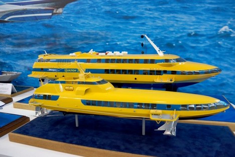 Kometa-120M, o primeiro modelo de hidrofólio russo dos últimos 20 anos, promete ressuscitar o mercado de transporte fluvial de cargas e pessoas entre grandes cidades e regiões russas Foto: Serguêi Ptítchkin/RG