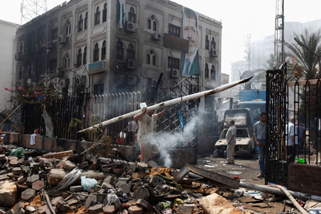 De com os dados atuais, a repressão às manifestações antigovernamentais no Cairo e em outras cidades já deixou mais de 800 mortos Foto: Reuters