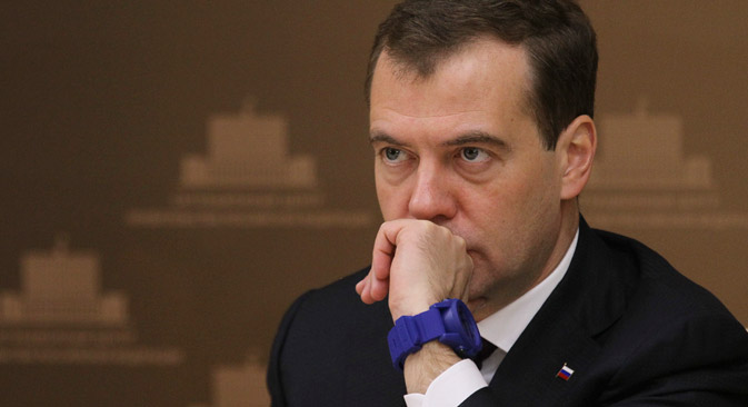 De acordo com premiê Dmítri Medvedev, é a primeira vez desde 2009 que a taxa de crescimento do PIB será inferior à da economia global Foto: ITAR-TASS