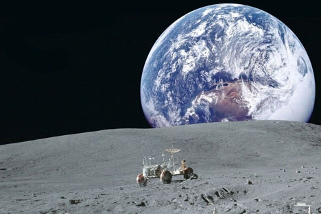 The moon base could help the procurement of a special helium isotope — helium-3, which can be used as material for nuclear fuel. Source: NASA