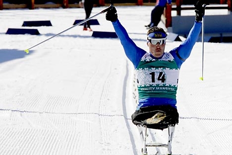 Irek Zaripov foi o maior medalhista dos atletas russos na Paraolimpíada de Vancouver Foto: ITAR-TASS