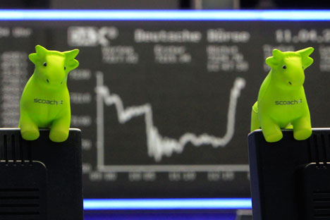 Não é a primeira vez que o mercado financeiro russo se depara com a alta volatilidade provocada por um aumento das tensões políticas externas Foto: AP