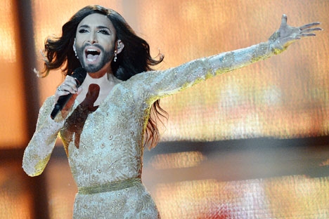 Conquista de cantora austríaca causou controvérsia nos meios de comunicação Foto: RIA Nóvosti