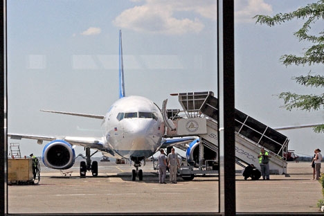 As companhias aéreas russas já voam regularmente para a península, se protegendo juridicamente sob a legislação russa Foto: ITAR-TASS