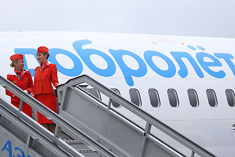 Dobrolet anunciou a suspensão temporária das operações, que ocorreu porque empresas de leasing anularam os contratos com a companhia aérea russa por causa das sanções da UE Foto: Vostock Photo