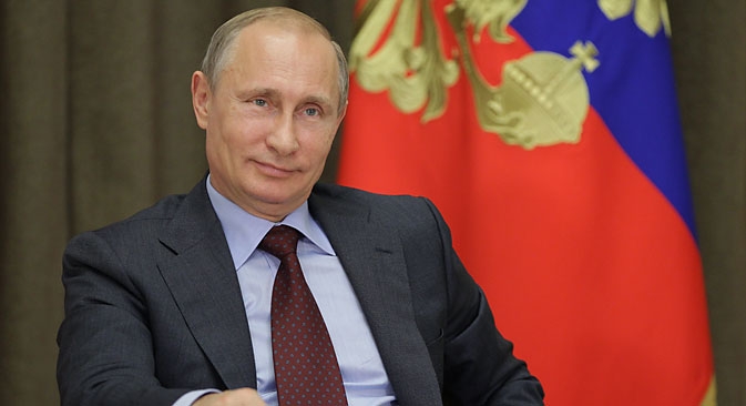 Presidente manifestou esperança de que a Sociedade Geográfica Russa consiga fortalecer amor pelo país Foto: Oléssia Kurpiáieva/RG