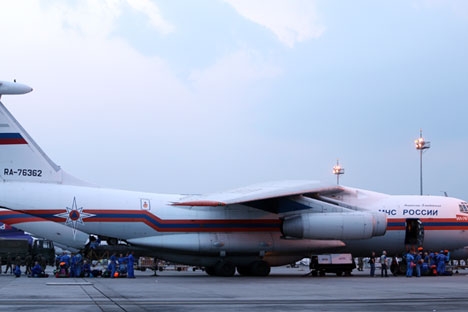 Avião Ilyushin Il-96 decolou do aeródromo Ramenskoie, nos arredores de Moscou, na noite de domingo passado Foto: TASS