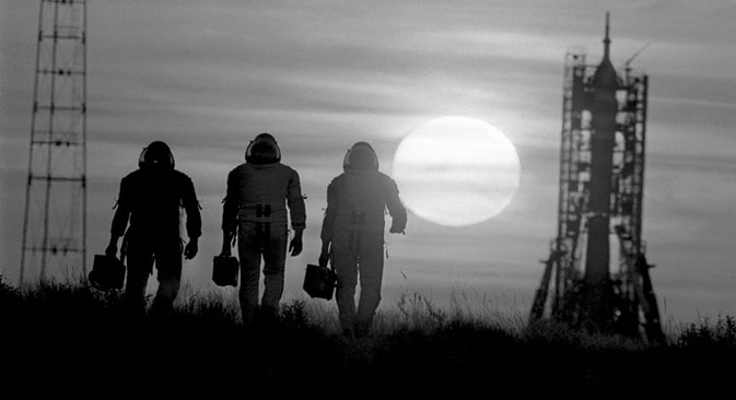 Cosmonautas pouco antes de lançamento na década de 1980 Foto:  Fotosoyuz / Vostockphoto