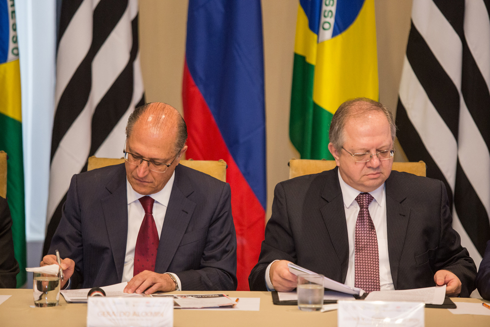 No Palácio dos Bandeirantes, Alckmin e Akopov discutiram relações comerciais e culturais