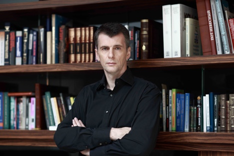 russische Milliardär und Ex-Präsidentschaftskandidat Michail Prochorow. Foto: mdp2012.ru