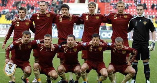 Die russische Nationalmanschaft. Foto: Russischer Fussball Verband