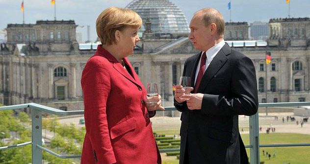 Wladimir Putin zum Antrittsbesuch in Berlin .Foto: kremlin.ru