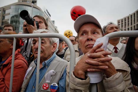 Olga Kryschtanowskaja: Das Protestpotenzial in Russland ist noch hoch. Foto: Ruslan Sukhuschin, Russland Heute. 