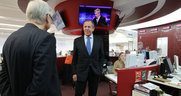 Russischer Außenminister Lawrow zu Besuch bei Russland HEUTE. Foto: RG.
