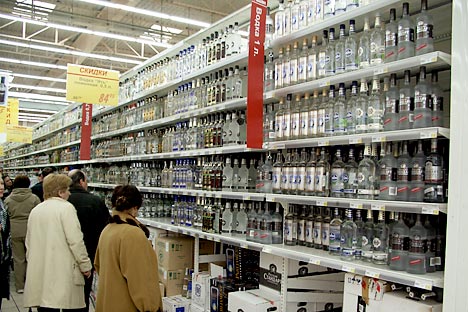 Der Alkoholkonsum in Russland bleibt hoch. Foto: ITAR-TASS