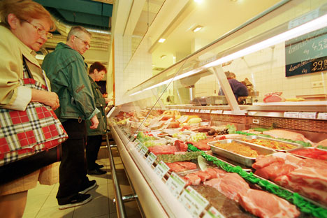  Die russische Behörden kritisieren die Verfahren der Zertifizierung und die Etikettierung von Fleisch- und Milcherzeugnissen in Deutschland. Foto: Alamy / Legion Media. 