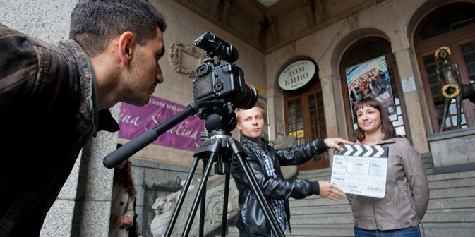  Das Projekt  „Filmzug" ist den stereotypen Vorstellungen über Russland gewidmet.  Foto: ITAR-TASS