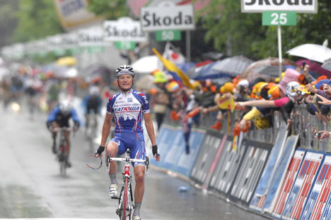 Das russische Radteam "Katjuscha" darf wieder bei den wichtigsten Etappenrennen wie Giro d’Italia, Tour de France und Vuelta antreten. Foto: ITAR-TASS