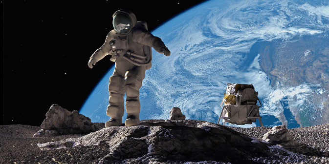 Igor Mitrofanow: De facto ist der Mond ein Kontinent der Erde. Foto: Getty Images / Fotobank