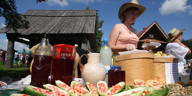 Russlands Regionen mit ihren Bauernmärkten genießen große Beliebtheit. Foto: RIA Novosti