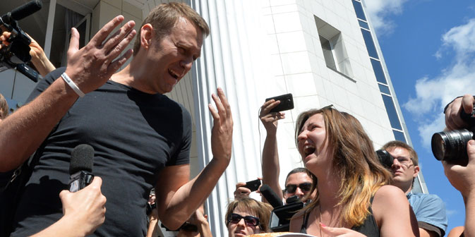 Alexej Nawalny ist vorläufig wieder frei. Foto: RIA Novosti