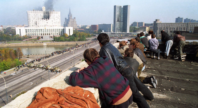 Umfangreiche Befugnisse des russischen Präsidenten sind noch heute auf die Verfassungskrise im Herbst 1993 zurückzuführen. Foto: ITAR-TASS