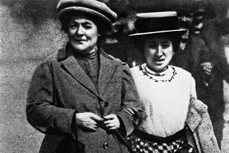 Frauen der ersten Stunde: Clara Zetkin und Rosa Luxemburg im Jahr 1910. Foto: ITAR-TASS