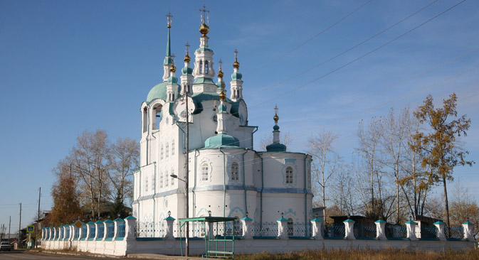 Die Erlöser-Kathedrale wurde in der Tradition des sibirischen Barocks gebaut. Foto: Anna Grusdewa