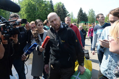 Der freigelassene OSZE-Beobachter Alex Schneider. Foto: RIA Novosti