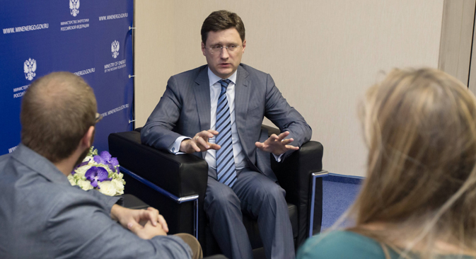 Der russische Energieminister Alexander Nowak: "Die europäischen Unternehmen selbst erklären, dass die Einführung von Sanktionen nicht zielführend sei." Foto: Sergej Kuksin / Rossijskaja Gazeta